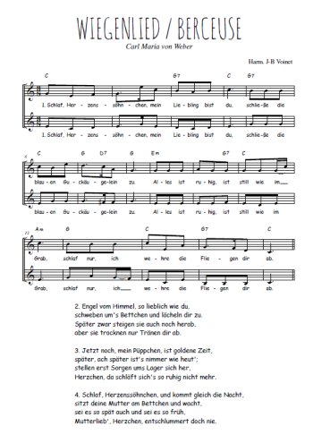 Carl Maria von Weber - Wiegenlied, Berceuse